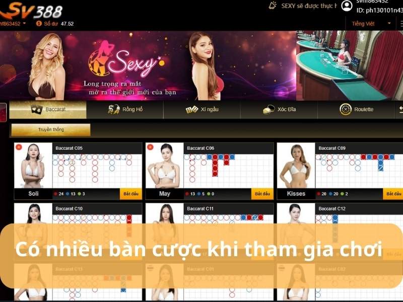 Đa dạng các bàn cược Đa dạng các bàn cược