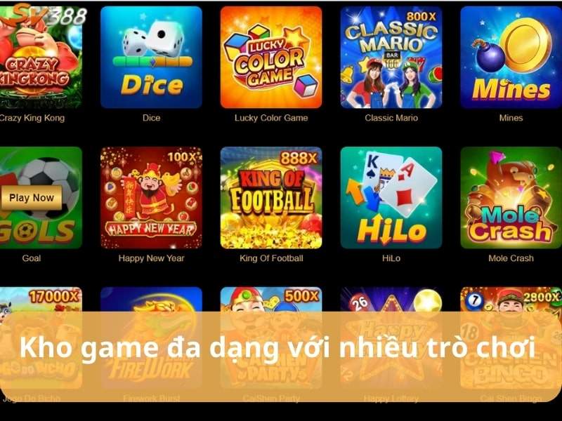 Sở hữu kho game đa dạng Sở hữu kho game đa dạng
