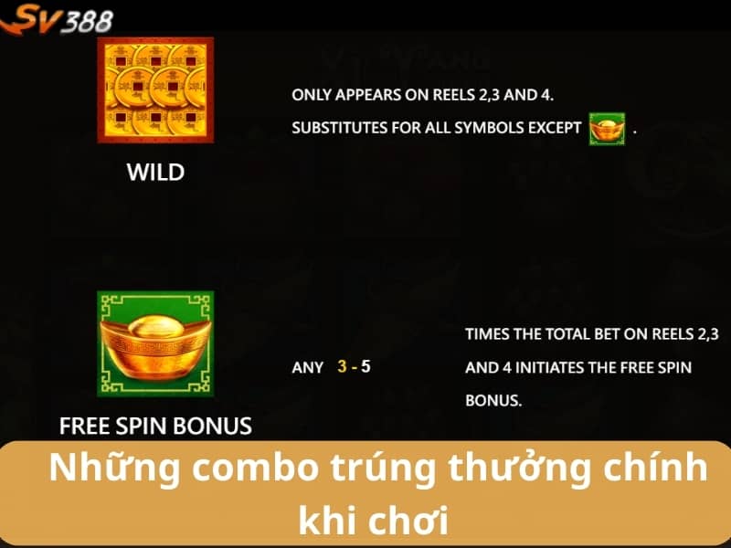 Các combo trúng thưởng trong nổ hũ cừu vui vẻ