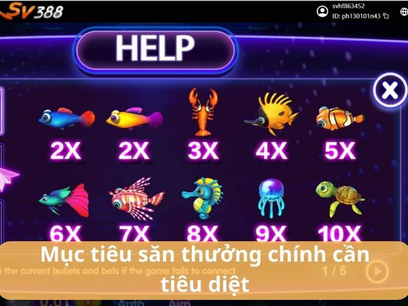 Các mục tiêu săn thưởng trong bắn cá Disco Các mục tiêu săn thưởng trong bắn cá Disco