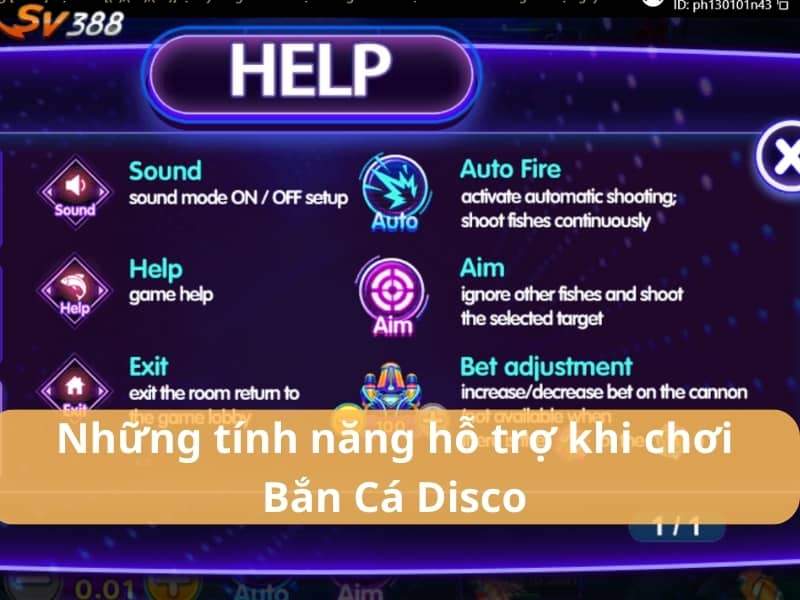 Những tính năng hỗ trợ khi chơi bắn cá Disco Những tính năng hỗ trợ khi chơi bắn cá Disco