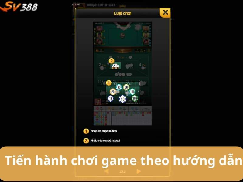 Tiến hành đặt cược và xác định kết quả thắng thua