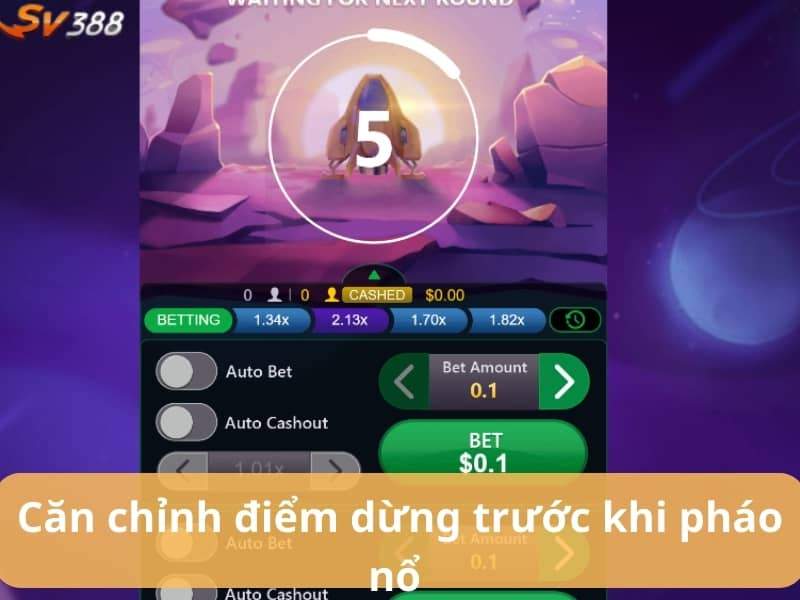Truy cập vào trò chơi pháo hoa nổ và điều chỉnh mức cược