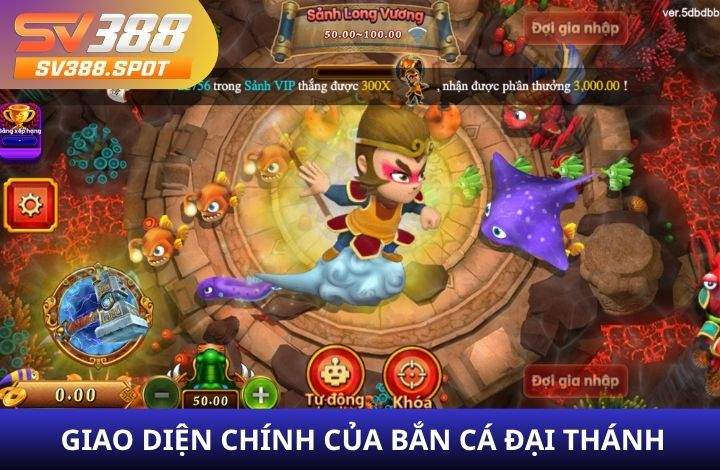 Giao diện chính của Đại Thánh Bắn Cá