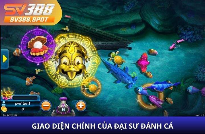 Giao diện săn thưởng của Đại Sư Đánh Cá